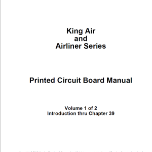 Beech King Air 100 Series Printed Circuit Board Manual